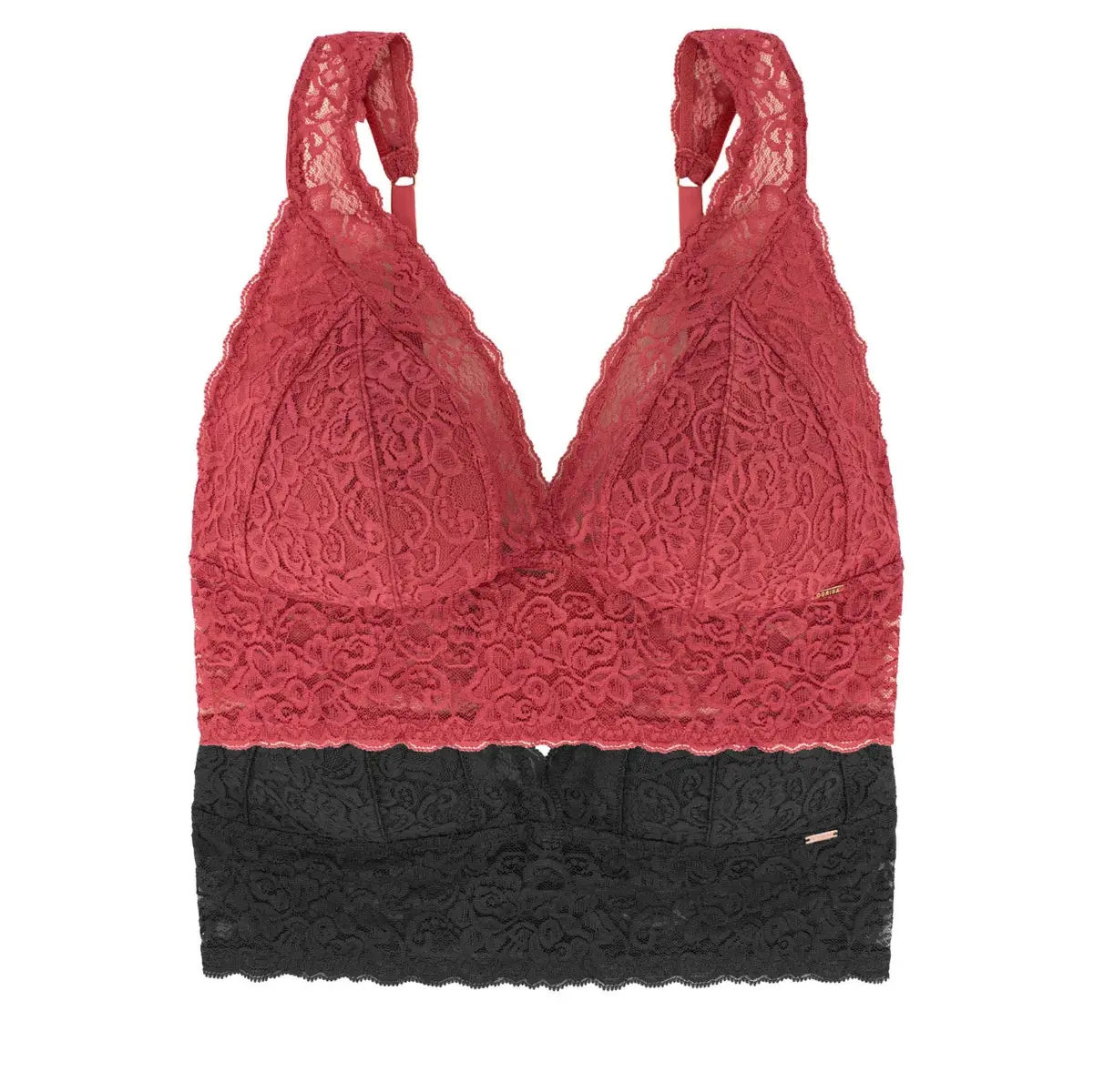 DORINA Biustonosz bralette LANA-2PP kolor Mix Czarny - Koralowy D002217LA080