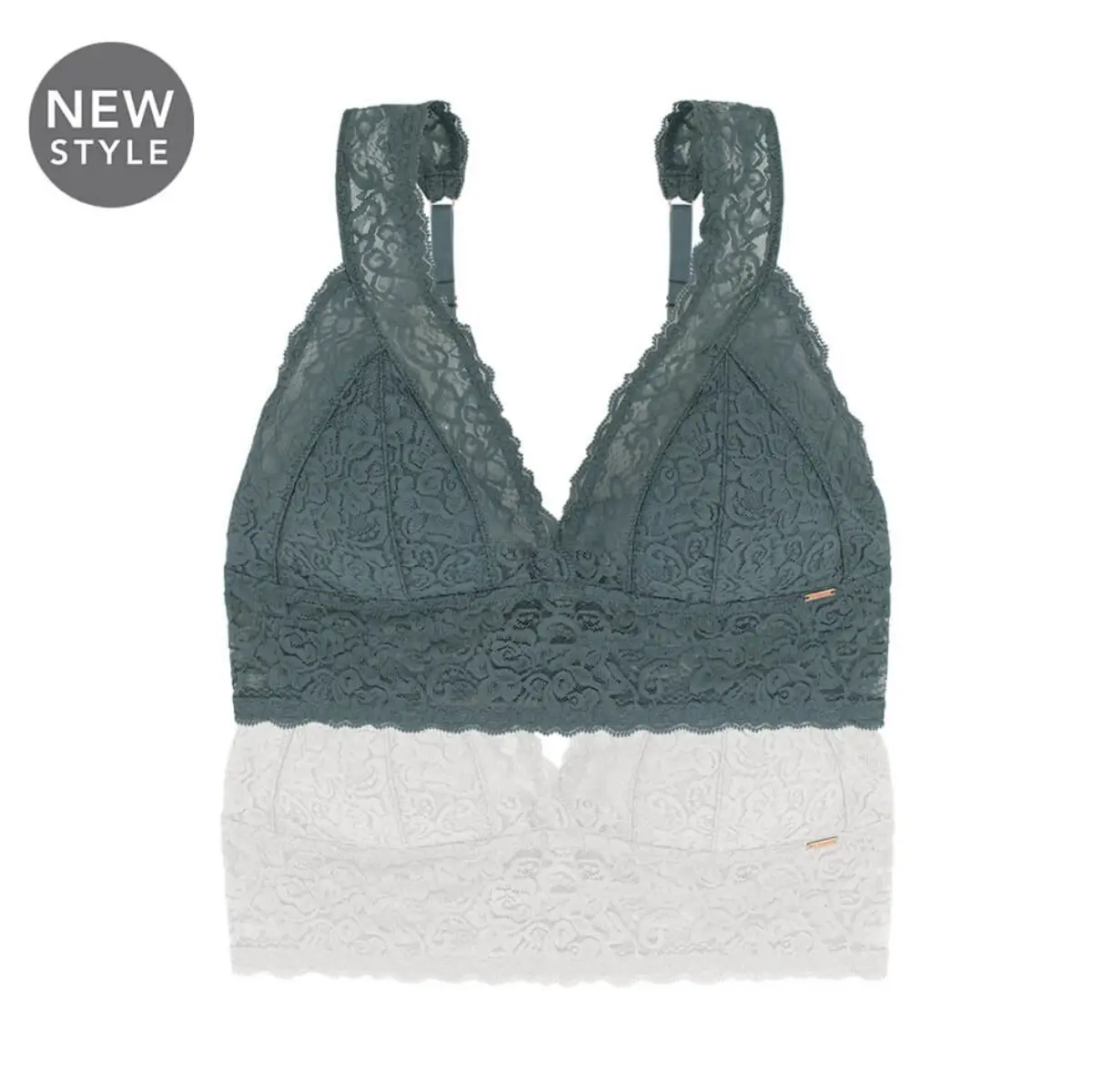 DORINA Biustonosz bralette LANA-2PP kolor Mix Ecru - Zielony D002217LA080