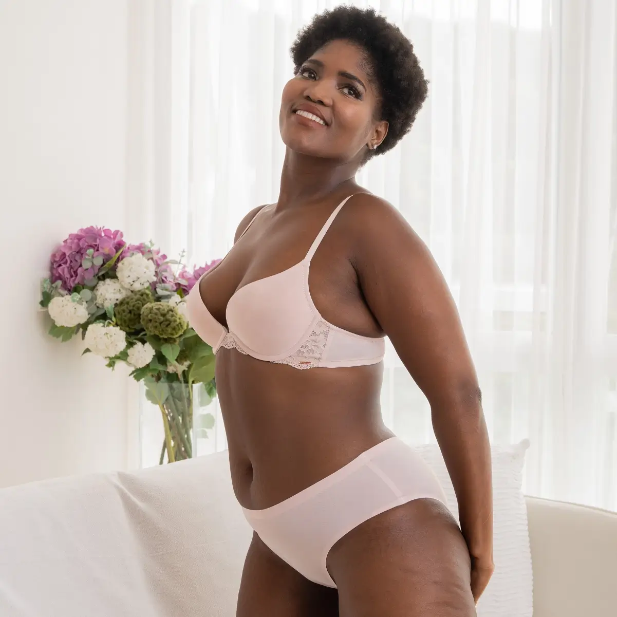 DORINA Biustonosz push-up Rosa kolor Brudny Róż D001681MI033