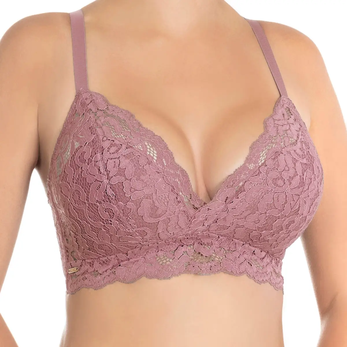 NIKOL DJUMON Biustonosz bralette Cotton Ella kolor Wrzosowy 16607 NIKOL DJUMON Biustonosz bralette Cotton Ella kolor Wrzosowy 16607