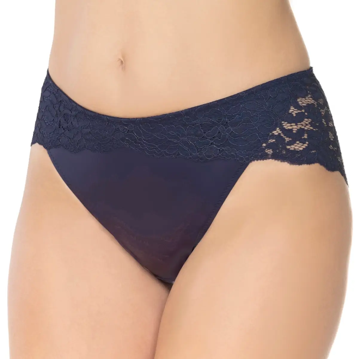 NIKOL DJUMON Majtki klasyczne Cotton Ella kolor Granatowy 16631